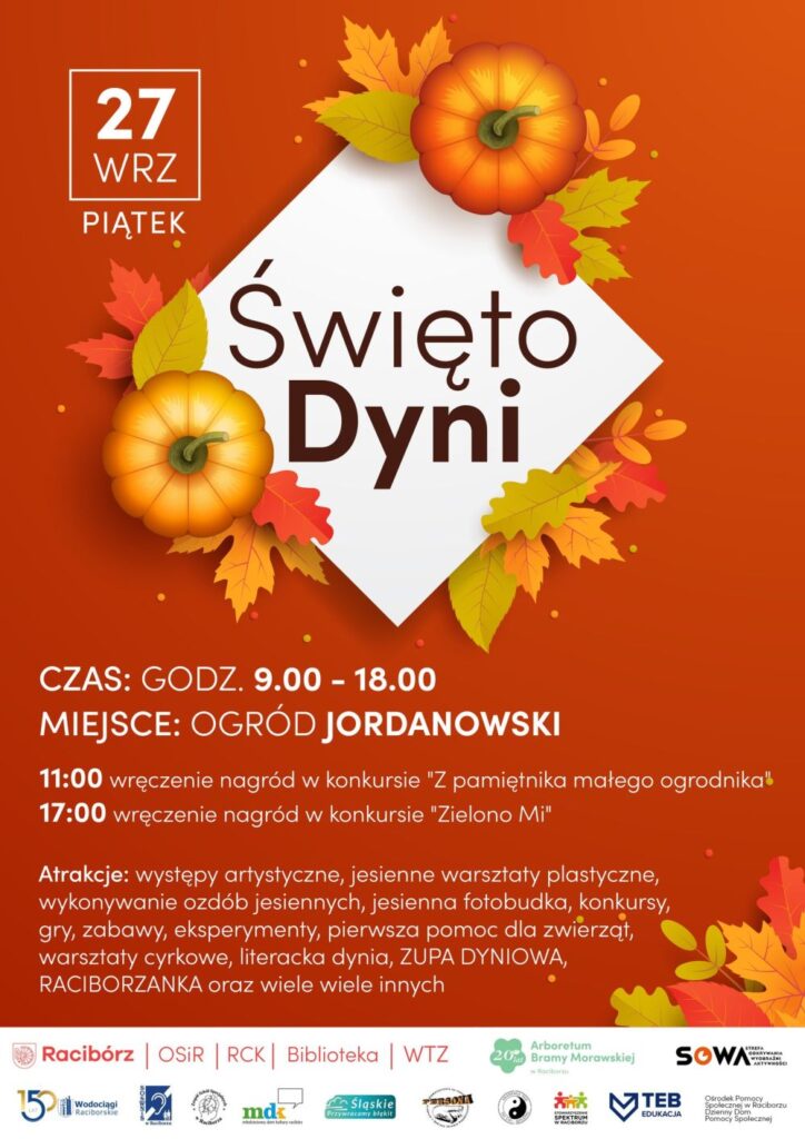 Plakat reklamujący Święto Dyni