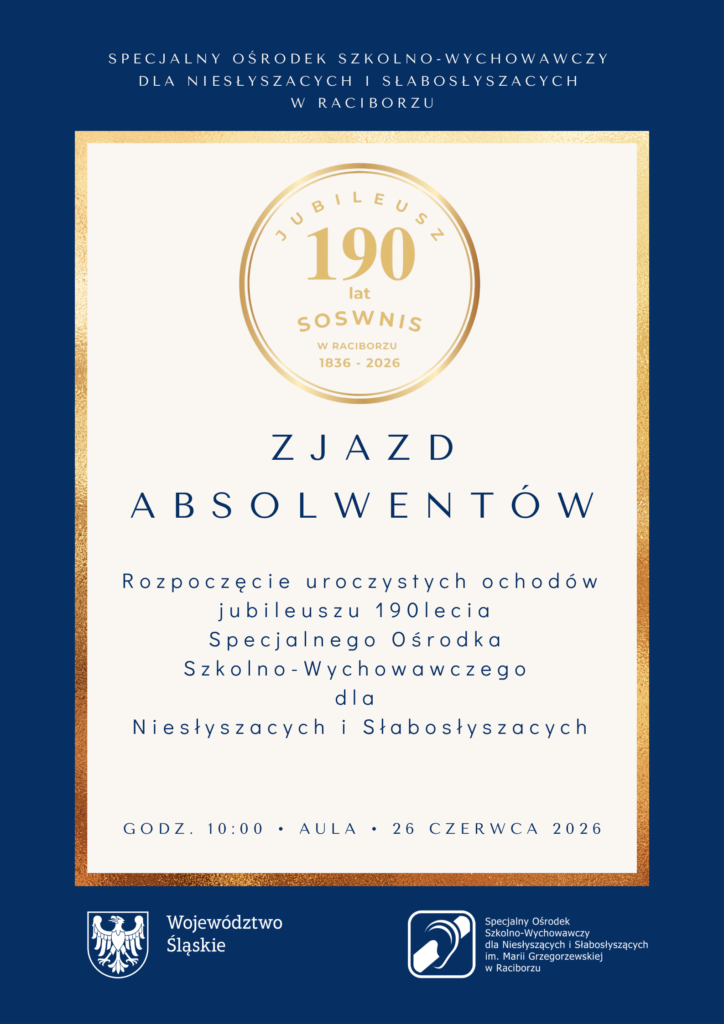 Plakat zaproszenie na 190 -lecie Ośrodka