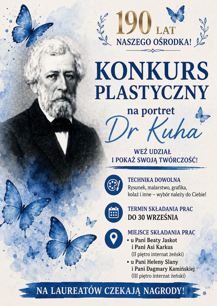 Ogłoszenie dotyczące nowego konkursu plastycznego związanego z 190 - leciem placówki